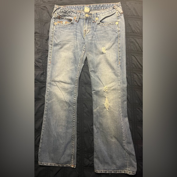 True Religion World Tour Bobby Big T flared jeans. - Picture 3 of 7